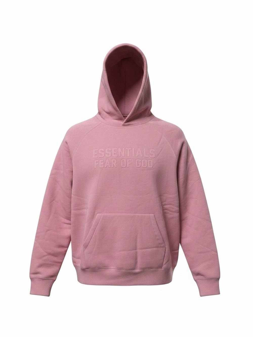 *Authentic* Essentials Fear of God Pink Pullover Hoodie with Front Pocket